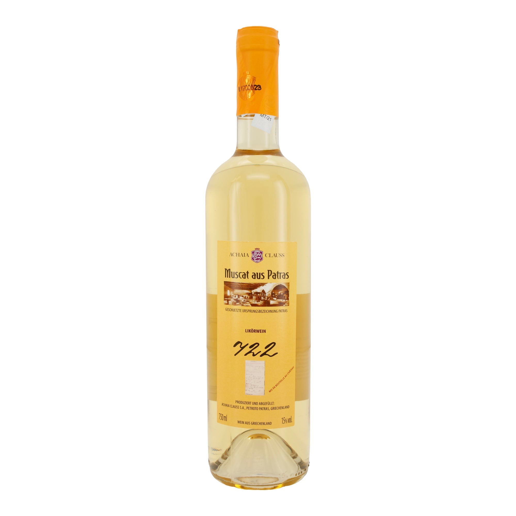 Likörwein Muscat aus Patras | Achaia Clauss | geschützte Ursprungsbezeichnung | 15 % vol. | 750 ml - Taste Your World